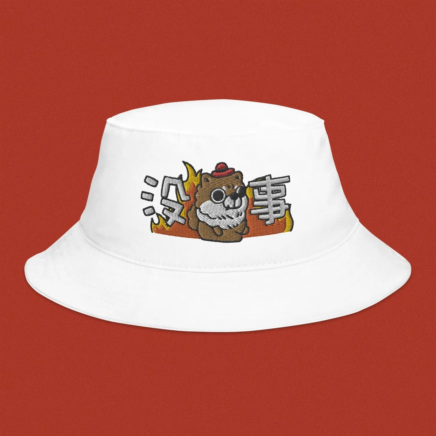 沒事 Embroidered Bucket Hat