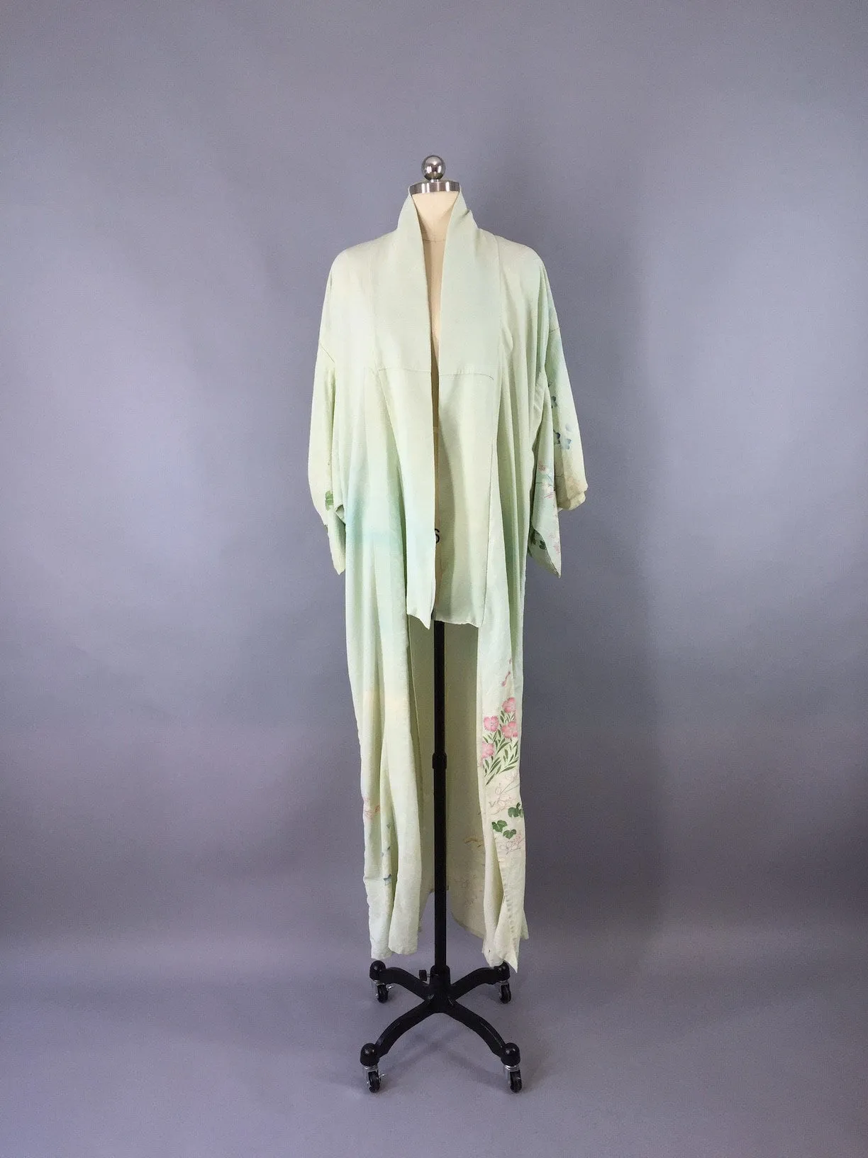 1950s Vintage Silk Kimono Robe