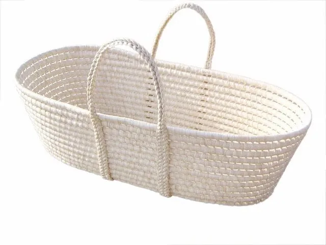 Babymoon Woven Straw Basket | Baby Photoshoot Photography Props | Furniture