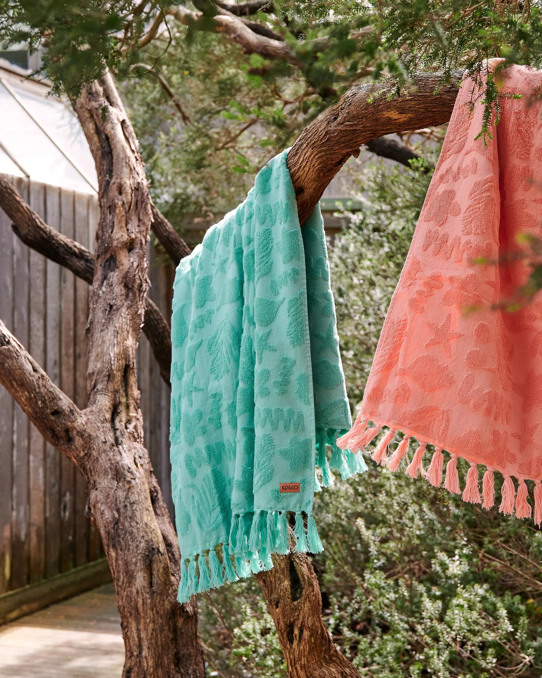 Kip & Co Jade Rock Pool Terry Bath Towel