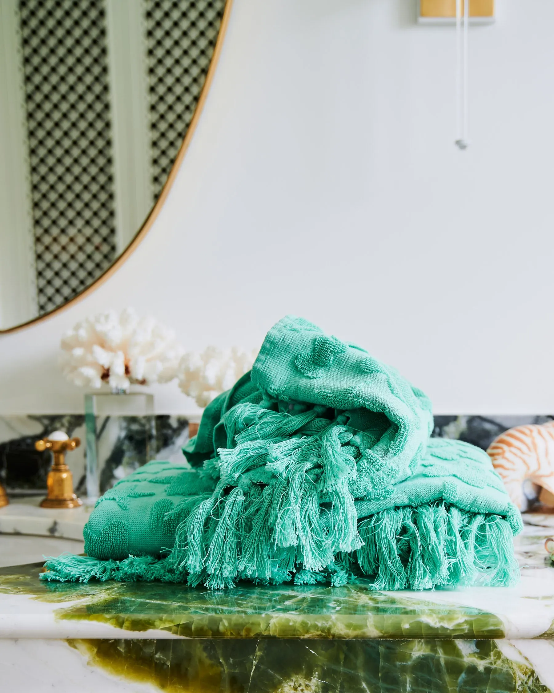 Kip & Co Jade Rock Pool Terry Bath Towel