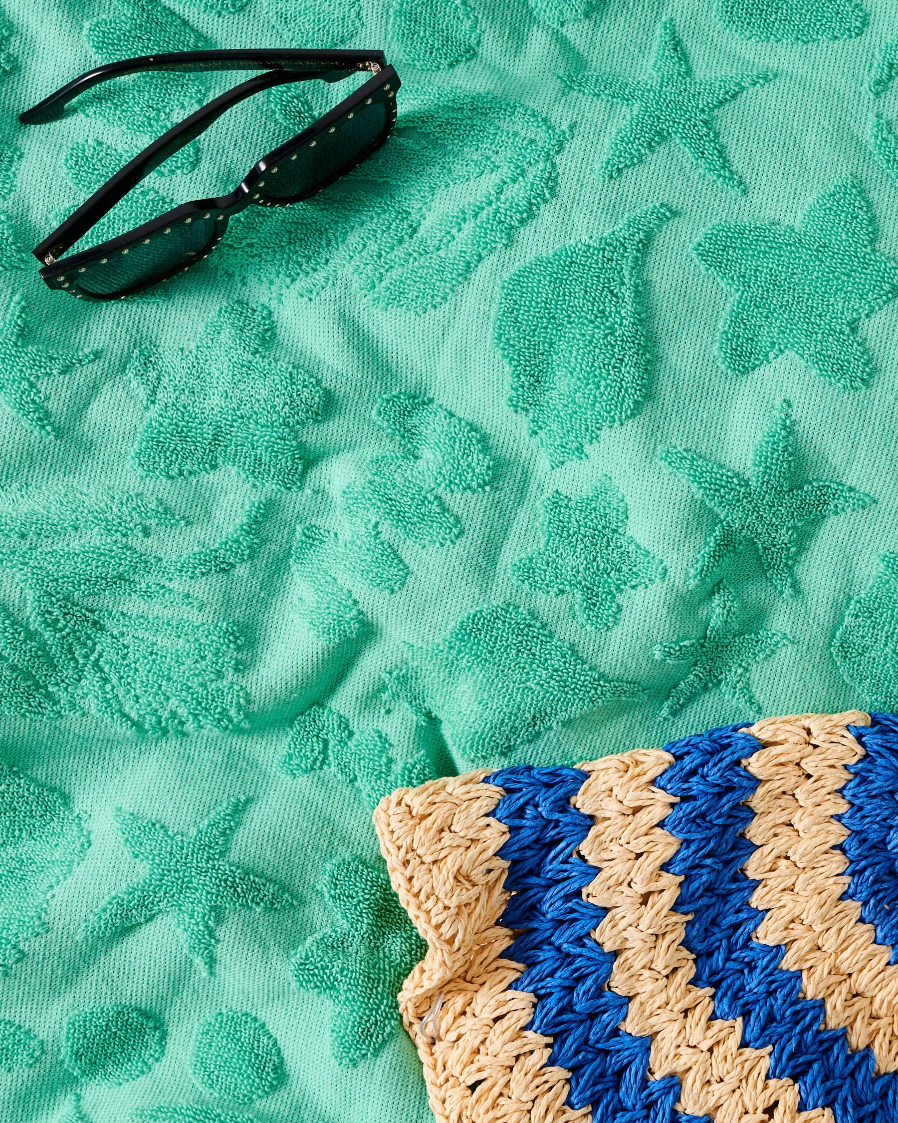 Kip & Co Jade Rock Pool Terry Bath Towel