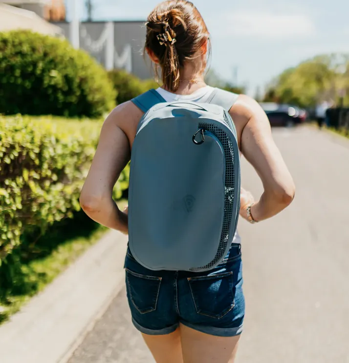 Mission Cassi Backpack Duel Compartment Day Pack Bag | 18L | Steel Blue
